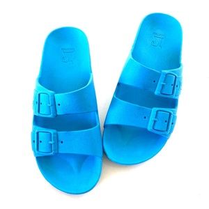 Cacatoes blue sandals slides shoes slippers size 8/9